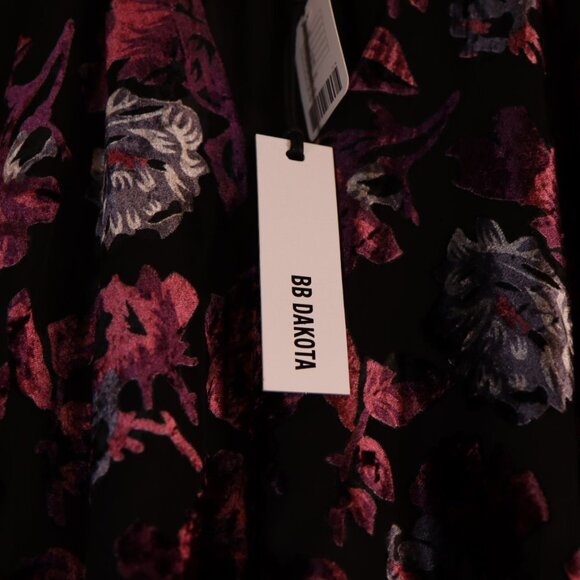 NWT BB Dakota Kenzie Velvet Burnout Halter Dress - Picture 6 of 9